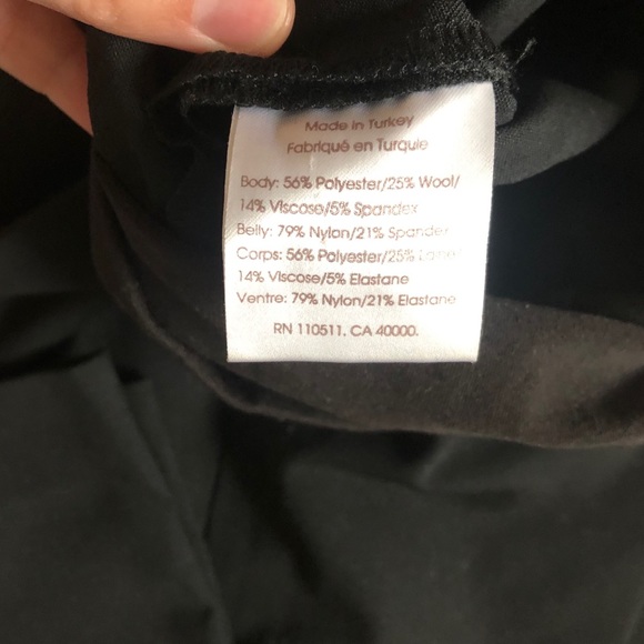 Ingrid and Isabel Black Maternity Dress Pants - Picture 4 of 4